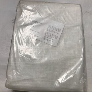 Pottery Barn EMERY 3-IN-1 Pole Top LINED Drape Curtain Panel 50x108” IVORY New